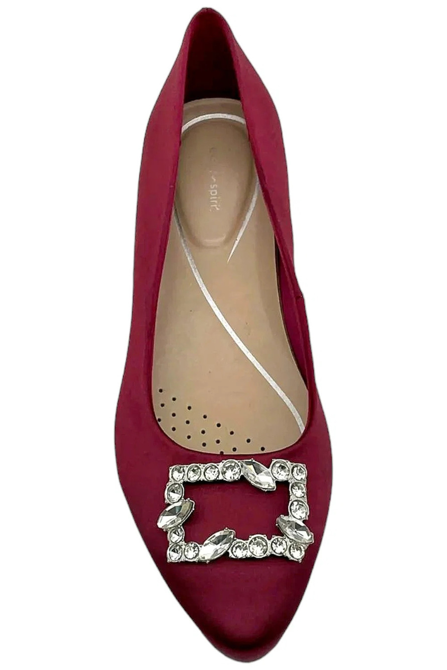 Easy Spirit Women's Eflex Carisma Pointy Toe Slip-on Dress Pumps Wine - Wide - Picture 2 of 3